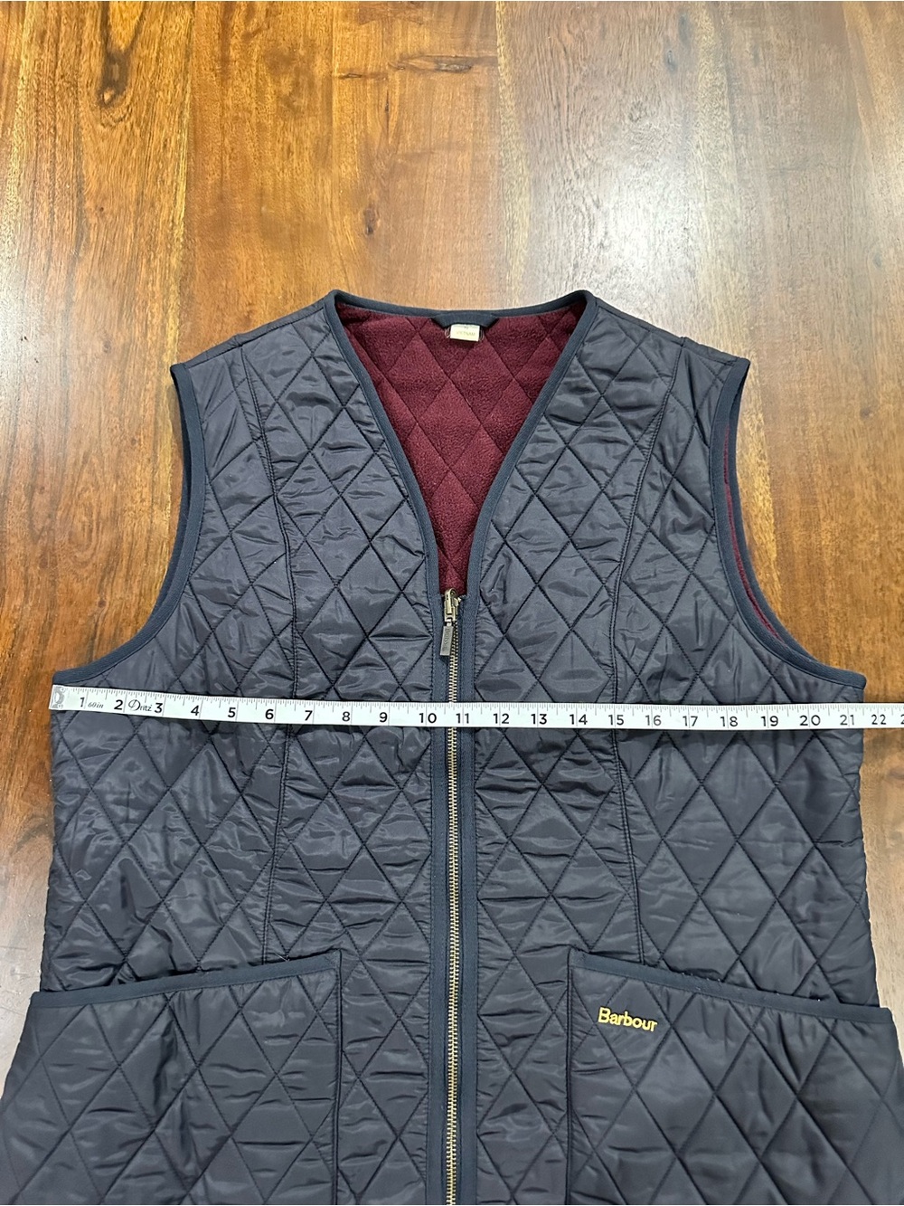 Barbour Fleece Betty Liner Vest Size 14 - Picture 7 of 7